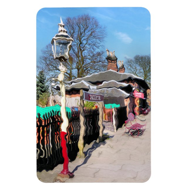 OLD TRAIN STATION MAGNET (Vertical)