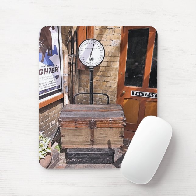 OLD TRAIN STATION MOUSE PAD (With Mouse)