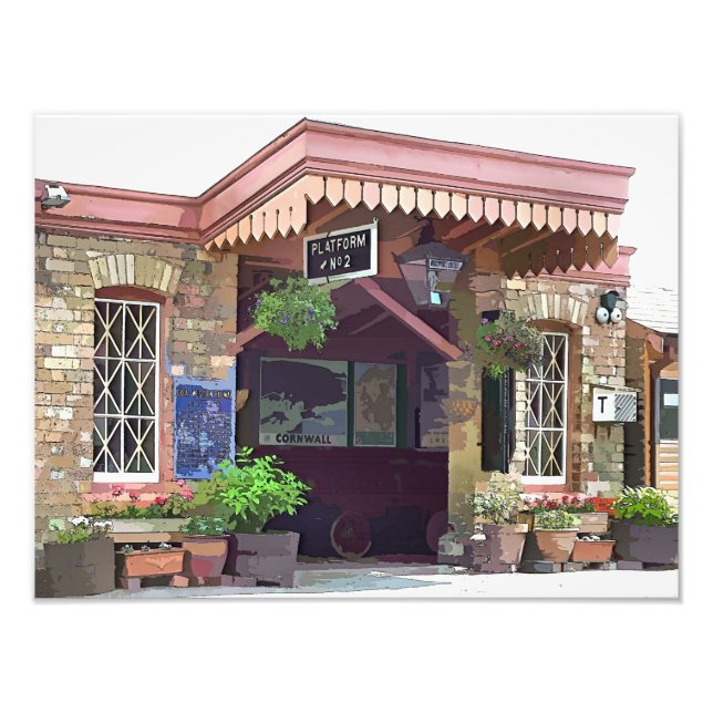 OLD TRAIN STATION PHOTO PRINT (Front)
