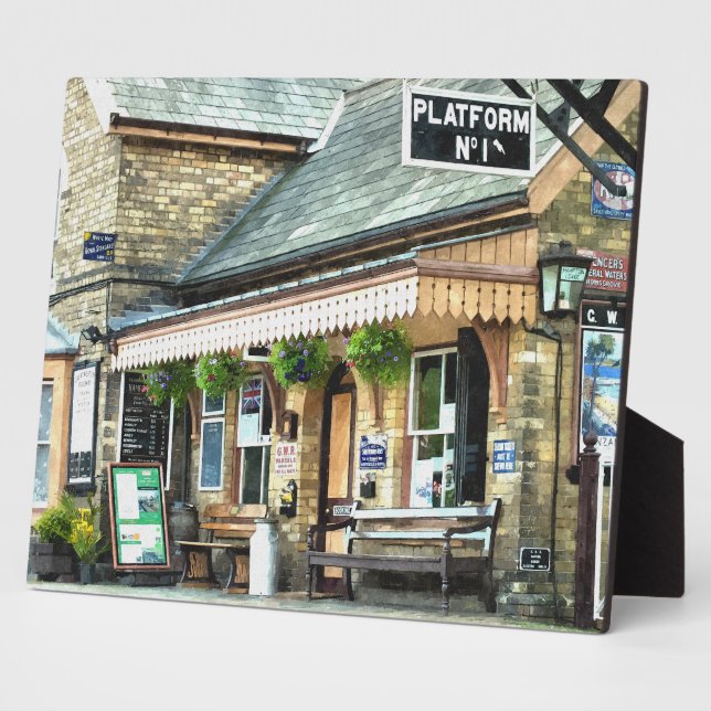 OLD TRAIN STATION PLAQUE (Side)