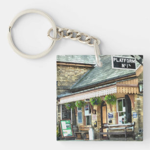 OLD TRAIN STATIONS UK KEY RING