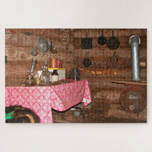 Old trapper's cabin, Alaska Jigsaw Puzzle