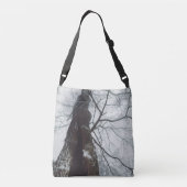 Old Tree in a Misty Forest Crossbody Bag (Back)
