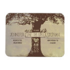 Old tree string lights save the date magnets