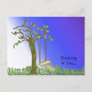 Old Tree Swing Postcard