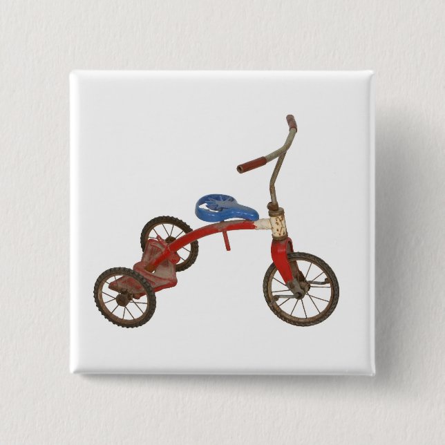 Old Tricycle 15 Cm Square Badge (Front)