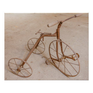 OLD TRICYCLE  1928  PERFECT POSTER
