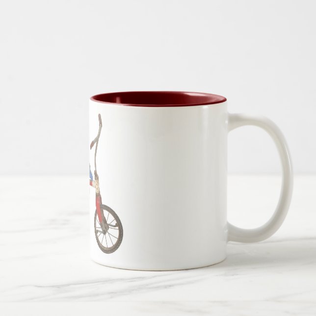 Old Tricycle Two-Tone Coffee Mug (Right)