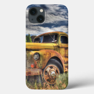 Old truck abandoned in field iPhone 13 case