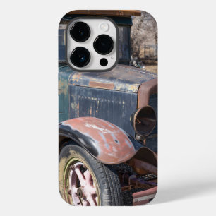Old truck car needs paint & tires up on bricks Case-Mate iPhone 14 pro case