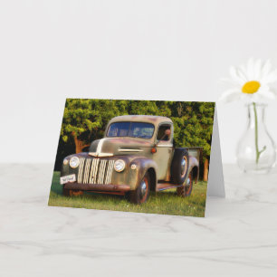 Old Truck Classic Car Note Card