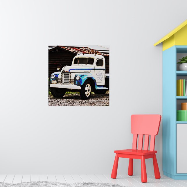 Old Truck Photographic Poster Art (Nursery 1)