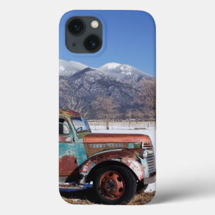 Old truck sitting in the field iPhone 13 case