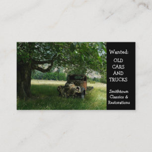 Old Truck Under the Tree Vintage Auto Business Card