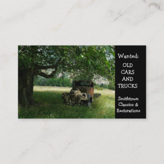 Old Truck Under the Tree Vintage Auto Business Card