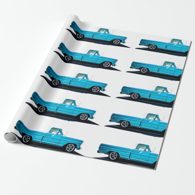 Old Truck Wrapping Paper (Unrolled)