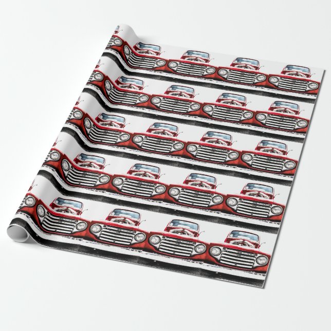 Old Truck  Wrapping Paper (Unrolled)