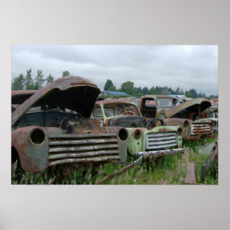 Old Trucks Canvas Print