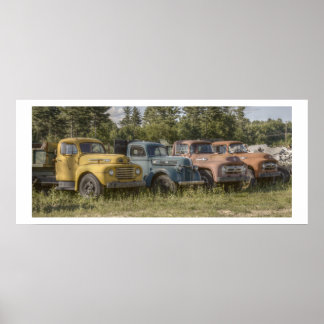 Old Trucks Poster