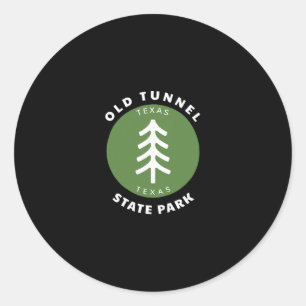 Old Tunnel State Park Texas Tx Tree Vacation Souve Classic Round Sticker