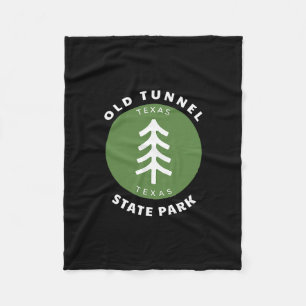 Old Tunnel State Park Texas Tx Tree Vacation Souve Fleece Blanket