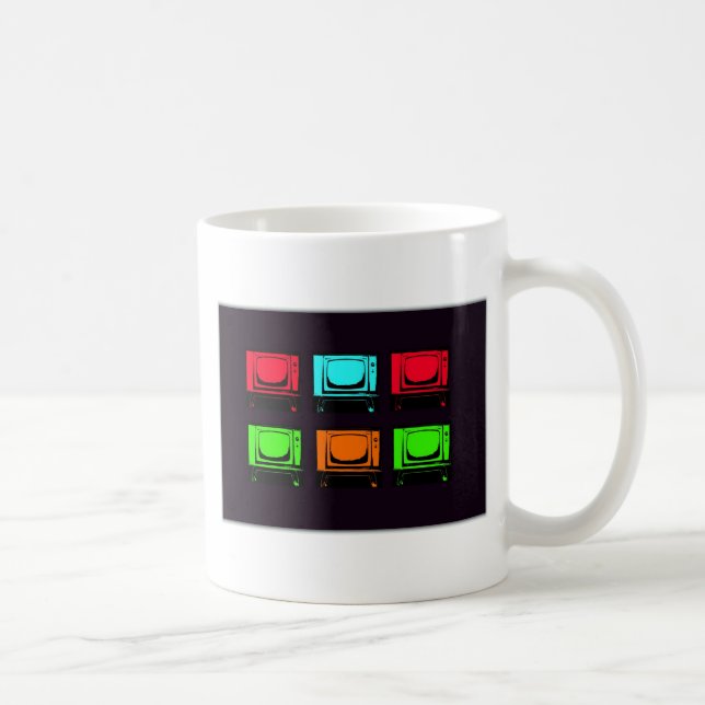 Old Tv Collage Coffee Mug (Right)
