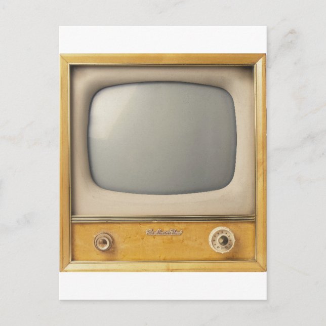 Old TV Postcard (Front)