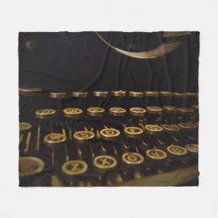 Old Typewriter Fleece Blanket