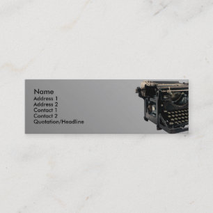 Old Typewriter Mini Business Card