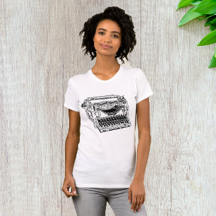 Old Typewriter Womens T-Shirt
