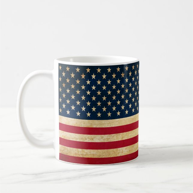 Old USA flag Coffee Mug (Left)