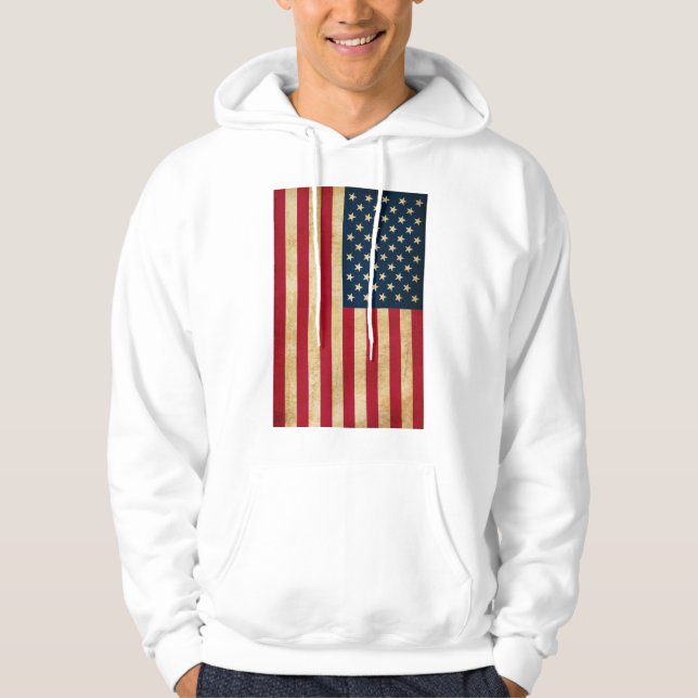 Old USA flag Hoodie (Front)