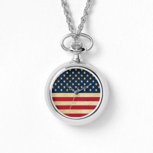 Old USA flag Watch