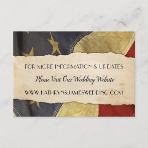 Old USA Patriotic Vintage Flag Enclosure Card