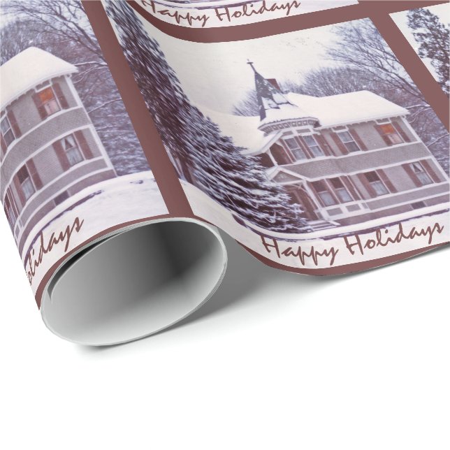 Old Victorian House Wrapping Paper (Roll Corner)