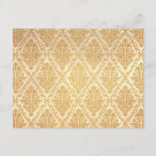 Old Victorian Roses Pattern, light Postcard