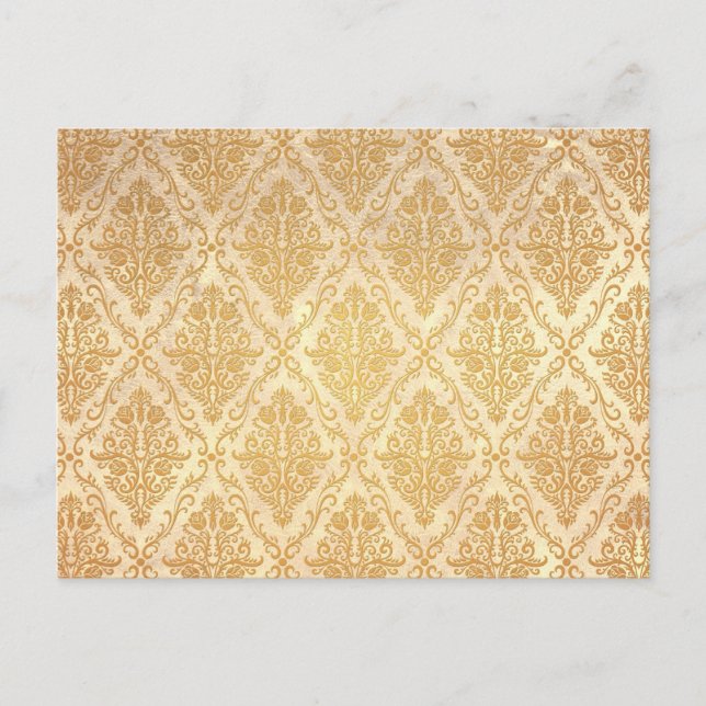 Old Victorian Roses Pattern, light Postcard (Front)