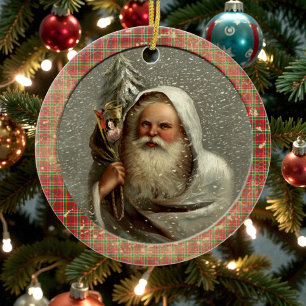 Old Victorian Rustic Family Personalized Ceramic Ornament