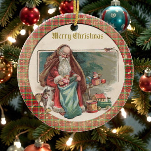 Old Victorian Rustic Family Personalized Ceramic Ornament