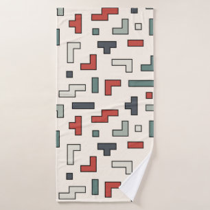 Old video game square seamless pattern,background bath towel