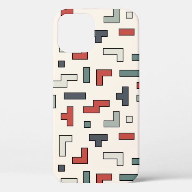 Old video game square seamless pattern,background  Case-Mate iPhone case (Back)