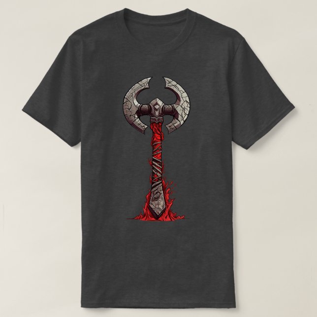 Old Viking Battle Axe T-Shirt (Design Front)