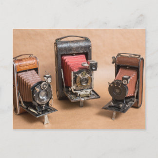 Old Vintage Cameras Photography Nostalgia Postcard