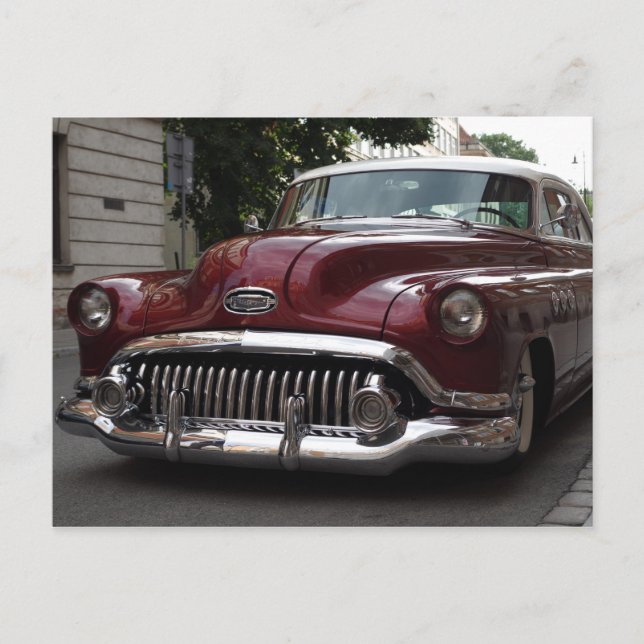 Old vintage car - postcard (Front)