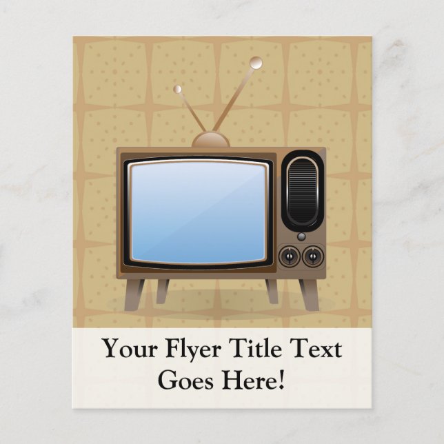 Old Vintage Floor Television Flyer (Front)