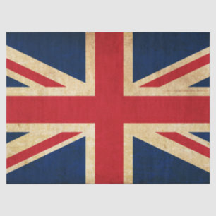 Old Vintage Grunge United Kingdom Flag Union Jack Tissue Paper