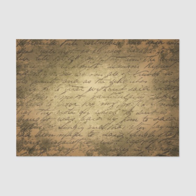 Old Vintage Handwriting tissue paper (Front)