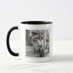 Old Vintage Photo Current Portrait Mom Son Mother Mug