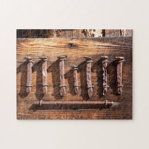 Old Vintage Rusty Nails Puzzle