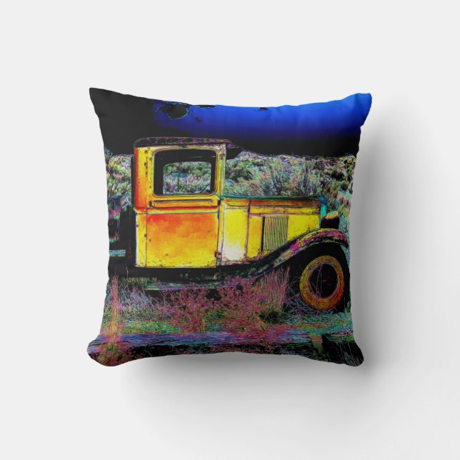 Old Vintage Truck Cushion (Front)